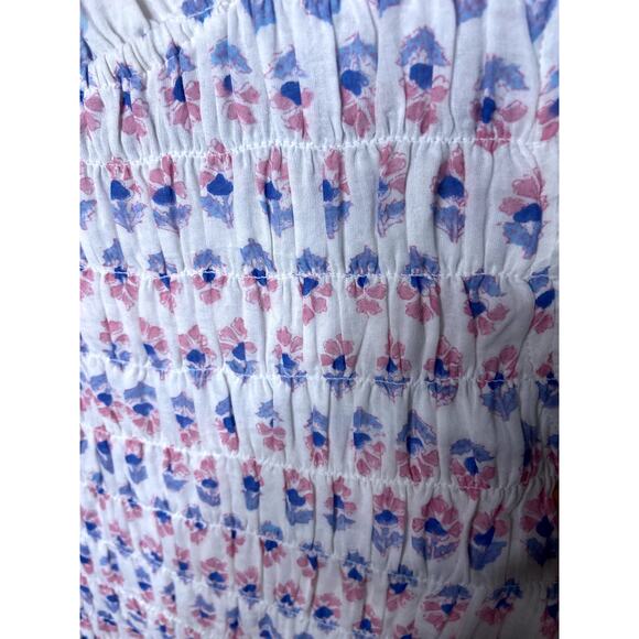 Oliphant Tuckernuck Smocked Maxi Dress size L large - Picture 4 of 7